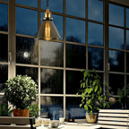 Pendant Lamp Tempered Smoke Glass Integrated Warm LED
