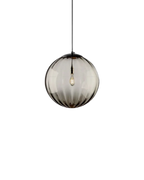 Pendant Lamp Textured Glass Globe & Adjustable Cable