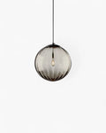 Pendant Lamp Textured Glass Globe & Adjustable Cable