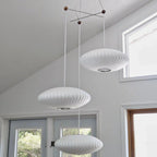Pendant Lamp Translucent Steel Wireframe Soft Ambient Light