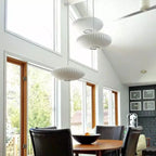 Pendant Lamp Translucent Steel Wireframe Soft Ambient Light