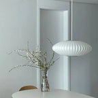 Pendant Lamp Translucent Steel Wireframe Soft Ambient Light