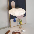 Pendant Lamp Translucent Steel Wireframe Soft Ambient Light