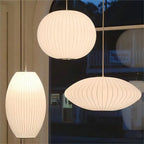 Pendant Lamp Translucent Steel Wireframe Soft Ambient Light