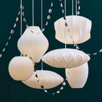 Pendant Lamp Translucent Steel Wireframe Soft Ambient Light