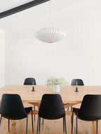 Pendant Lamp Translucent Steel Wireframe Soft Ambient Light