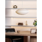 Pendant Lamp Translucent Steel Wireframe Soft Ambient Light