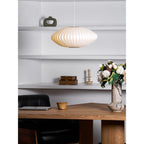 Pendant Lamp Translucent Steel Wireframe Soft Ambient Light