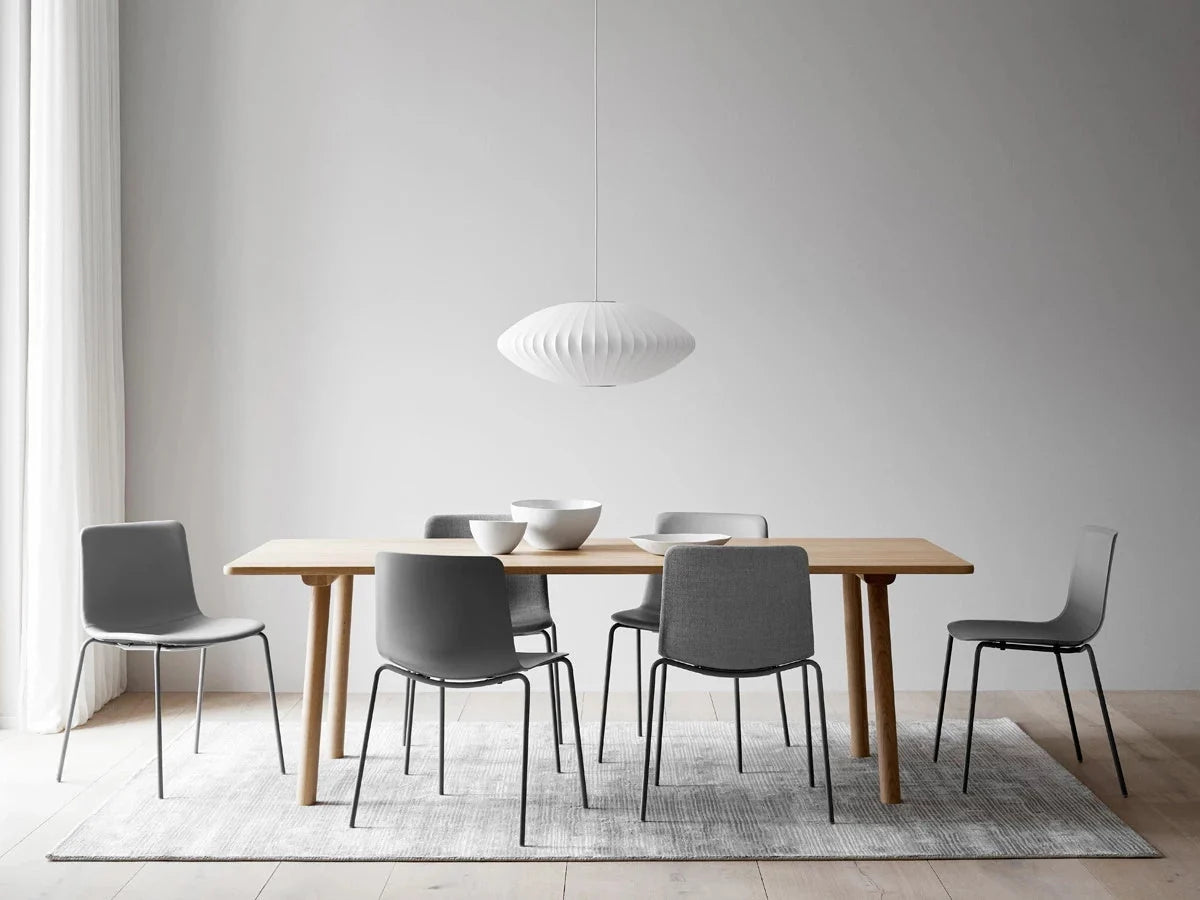 Pendant Lamp Translucent Steel Wireframe Soft Ambient Light