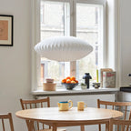 Pendant Lamp Translucent Steel Wireframe Soft Ambient Light