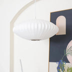 Pendant Lamp Translucent Steel Wireframe Soft Ambient Light