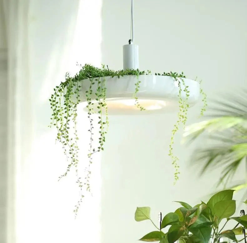 Pendant Lamp With Integrated Planter