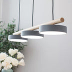 Pendant Light Bird-Shaped Glass & Metal Adjustable Height