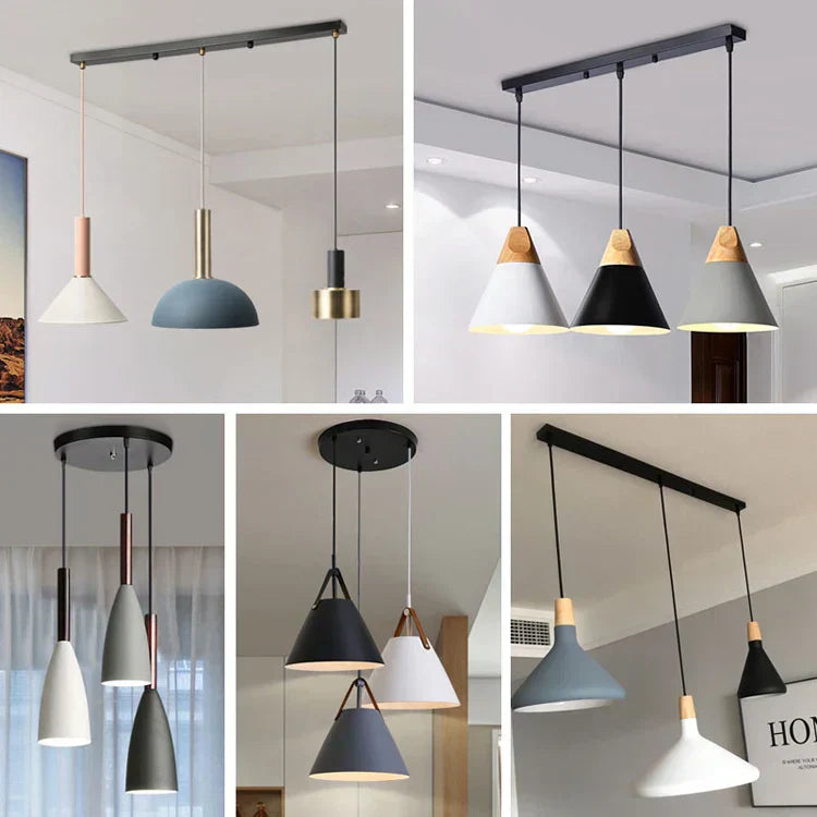 Pendant Light Canopy Customizable Iron Multi-Hole