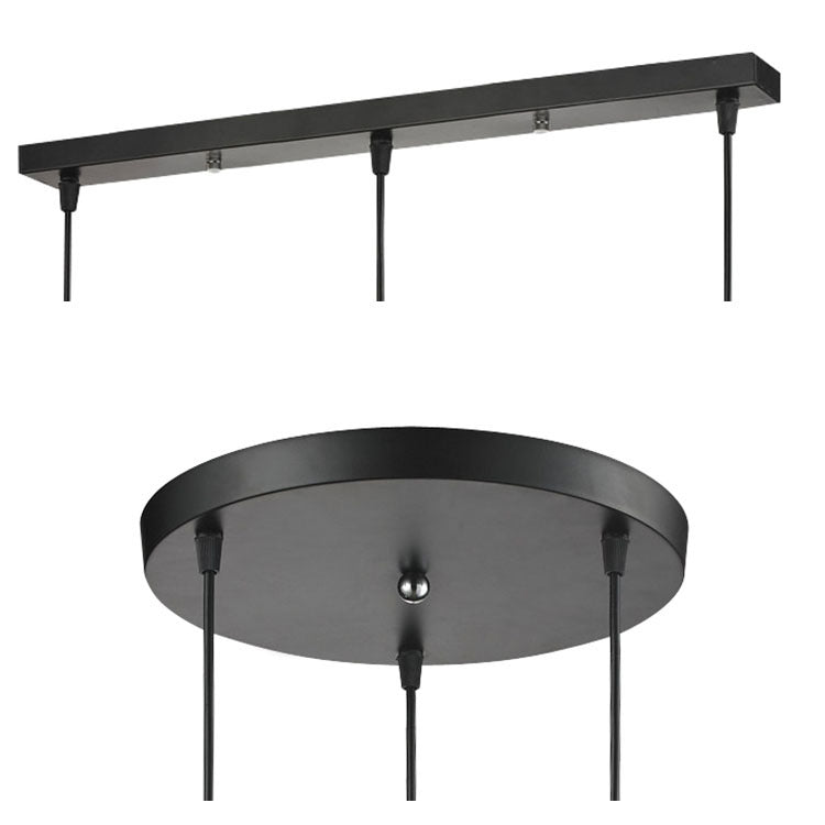 Pendant Light Canopy Customizable Iron Multi-Hole