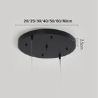 Pendant Light Canopy Customizable Iron Multi-Hole