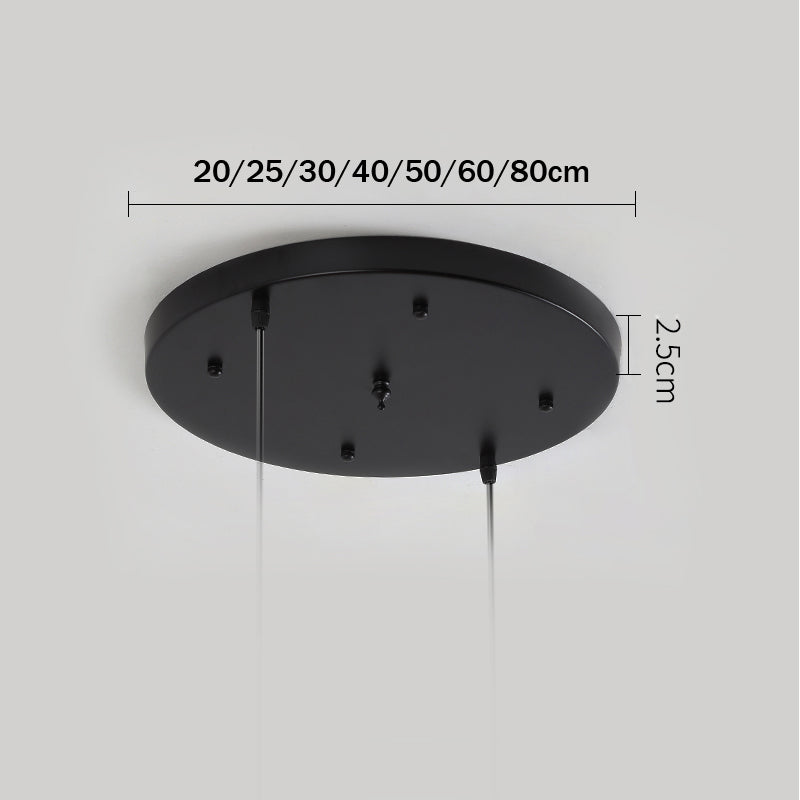 Pendant Light Canopy Customizable Iron Multi-Hole