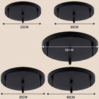 Pendant Light Canopy Customizable Iron Multi-Hole