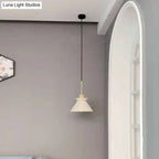 Pendant Light Concrete Shade & Wood Fixture E26/E27 Socket