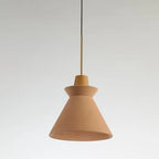 Pendant Light Concrete Shade & Wood Fixture E26/E27 Socket