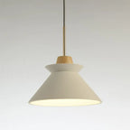Pendant Light Concrete Shade & Wood Fixture E26/E27 Socket