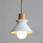 Pendant Light Concrete Shade & Wood Fixture E26/E27 Socket