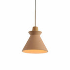 Pendant Light Concrete Shade & Wood Fixture E26/E27 Socket