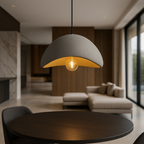 Pendant Light Dimmable Adjustable Height Glass & Metal