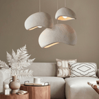 Pendant Light Dimmable Adjustable Height Glass & Metal