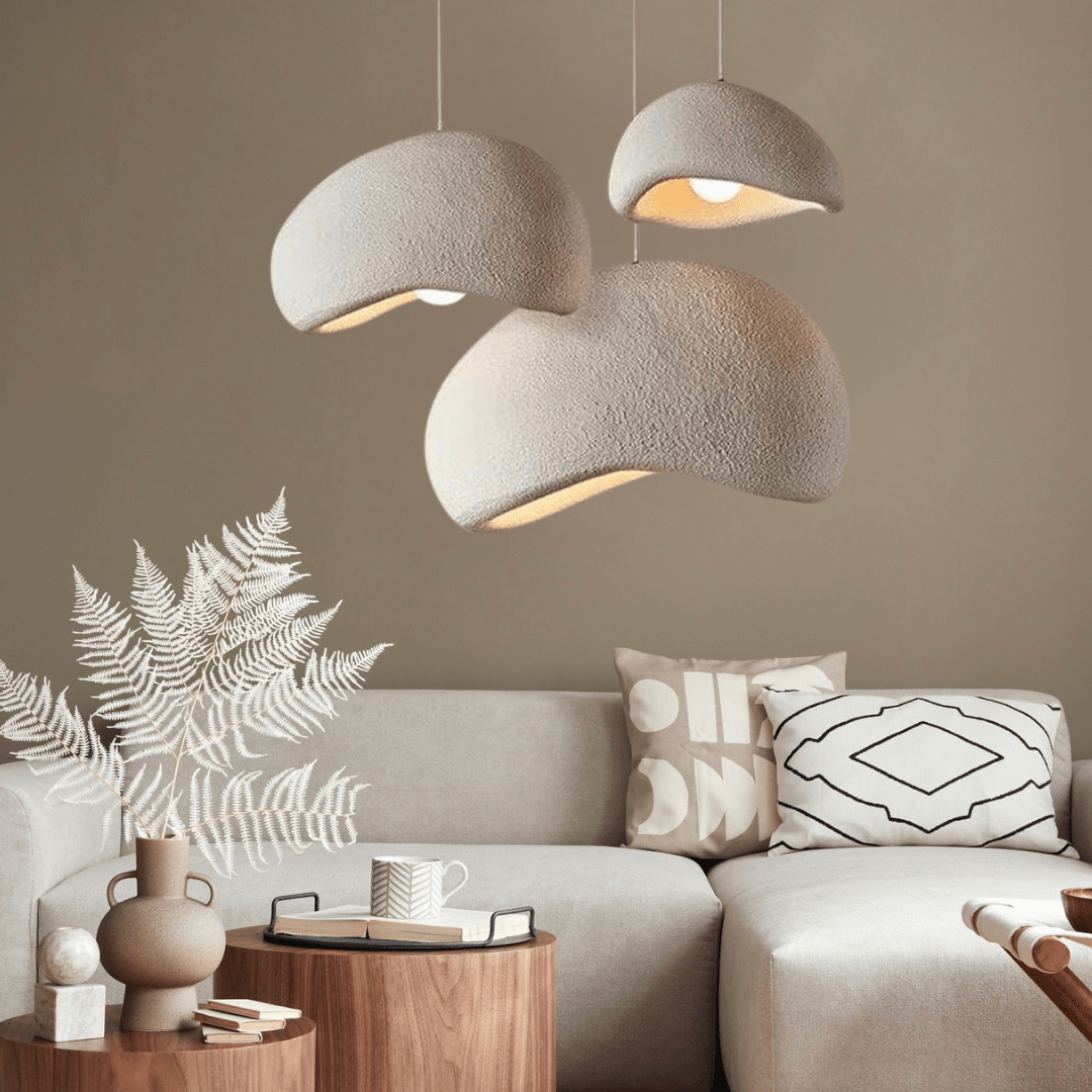 Pendant Light Dimmable Adjustable Height Glass & Metal