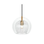 Pendant Light Double Glass Globe 3-Level Dimming Remote