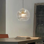 Pendant Light Double Glass Globe 3-Level Dimming Remote