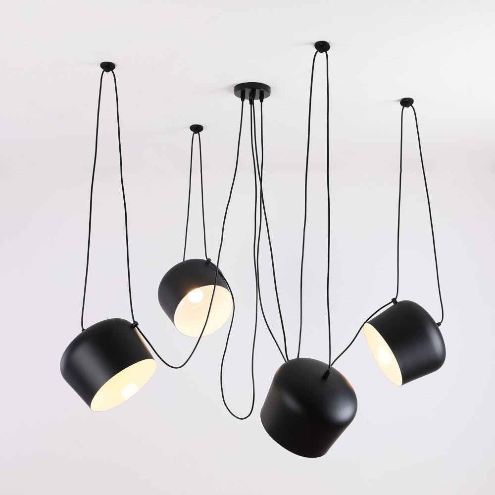 Pendant Light Drum Shade Iron & Aluminum