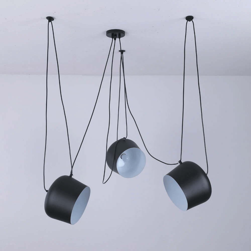 Pendant Light Drum Shade Iron & Aluminum