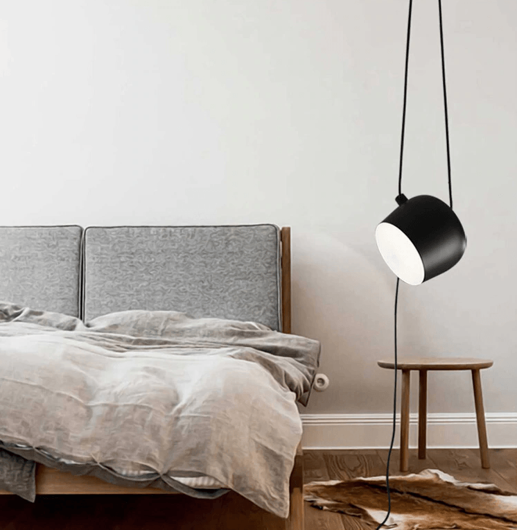 Pendant Light Drum Shade Iron & Aluminum