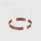 Pendant Light Dual-Ring Warm White LED Adjustable Height