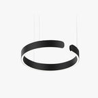 Pendant Light Dual-Ring Warm White LED Adjustable Height