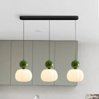 Pendant Light Fluted Acrylic Shade Polished Metal Sphere