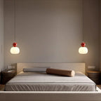 Pendant Light Fluted Acrylic Shade Polished Metal Sphere