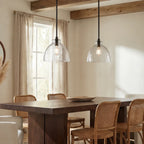 Pendant Light Hammered Cut Glass Warm Diffused Light