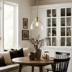 Pendant Light Hammered Cut Glass Warm Diffused Light