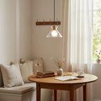 Pendant Light Hand-Blown Hammered Glass Warm Glow