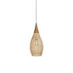 Pendant Light Handcrafted Rattan Adjustable Height