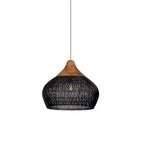 Pendant Light Handcrafted Rattan Adjustable Height