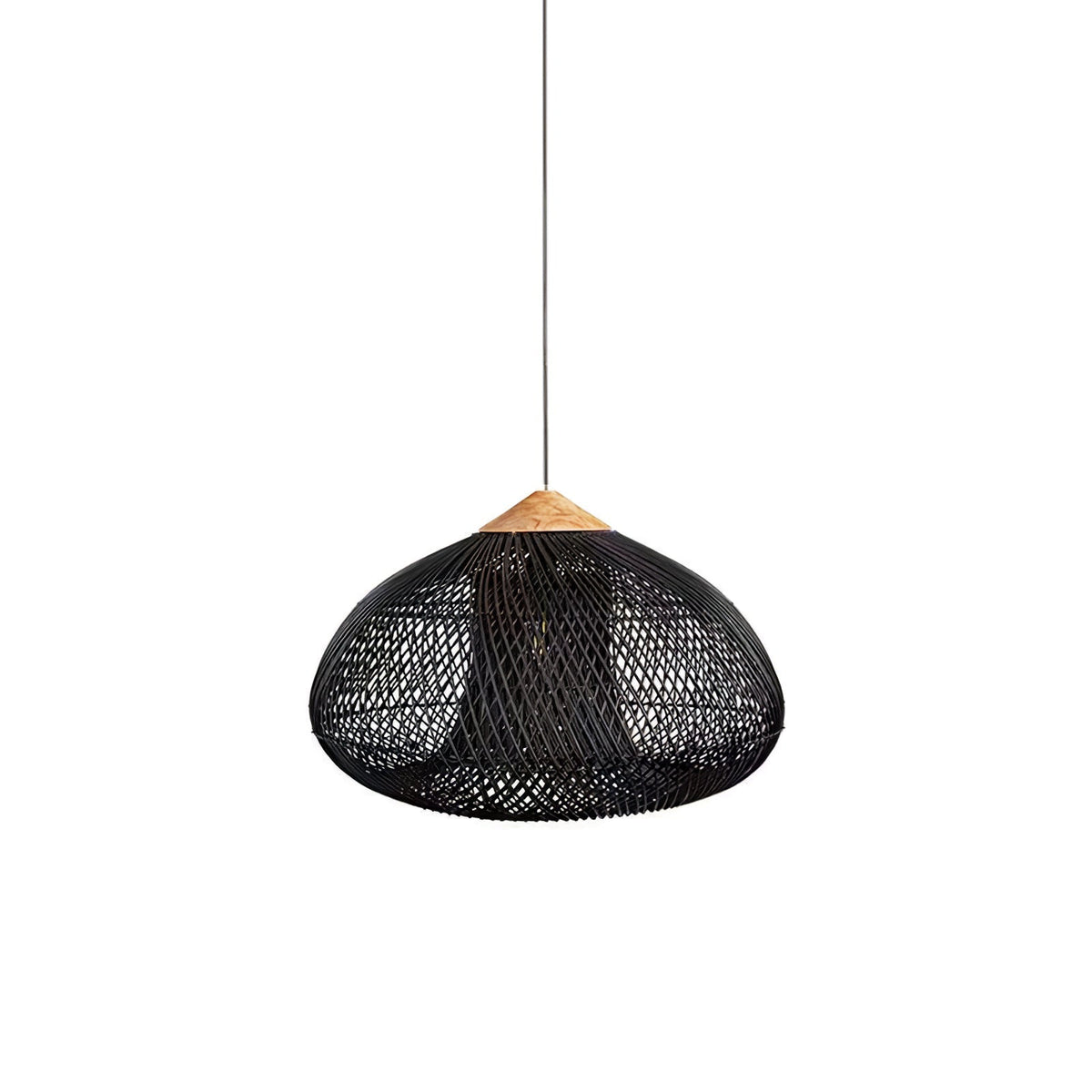 Pendant Light Handcrafted Rattan Adjustable Height