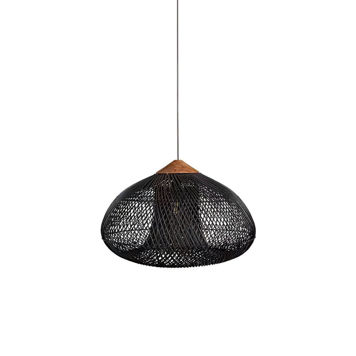 Pendant Light Handcrafted Rattan Adjustable Height