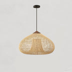 Pendant Light Handcrafted Rattan Adjustable Height