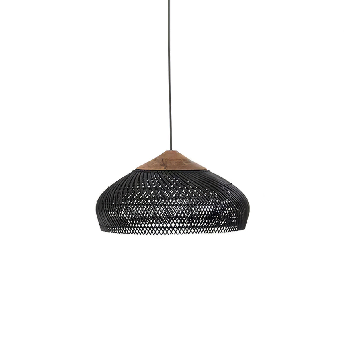 Pendant Light Handcrafted Rattan Adjustable Height