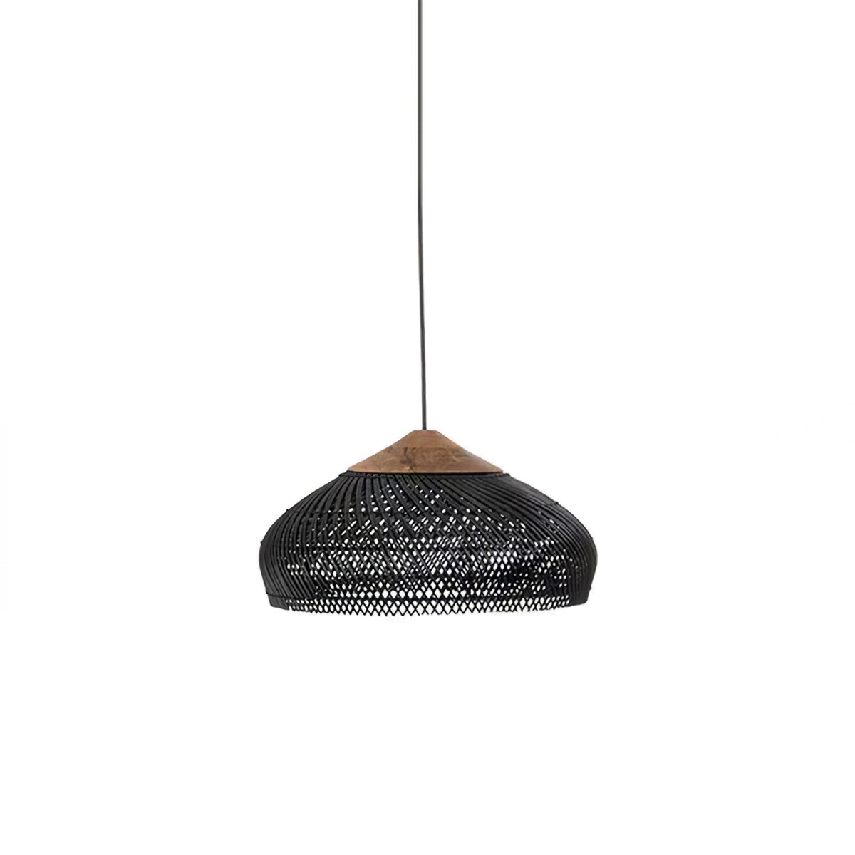 Pendant Light Handcrafted Rattan Adjustable Height