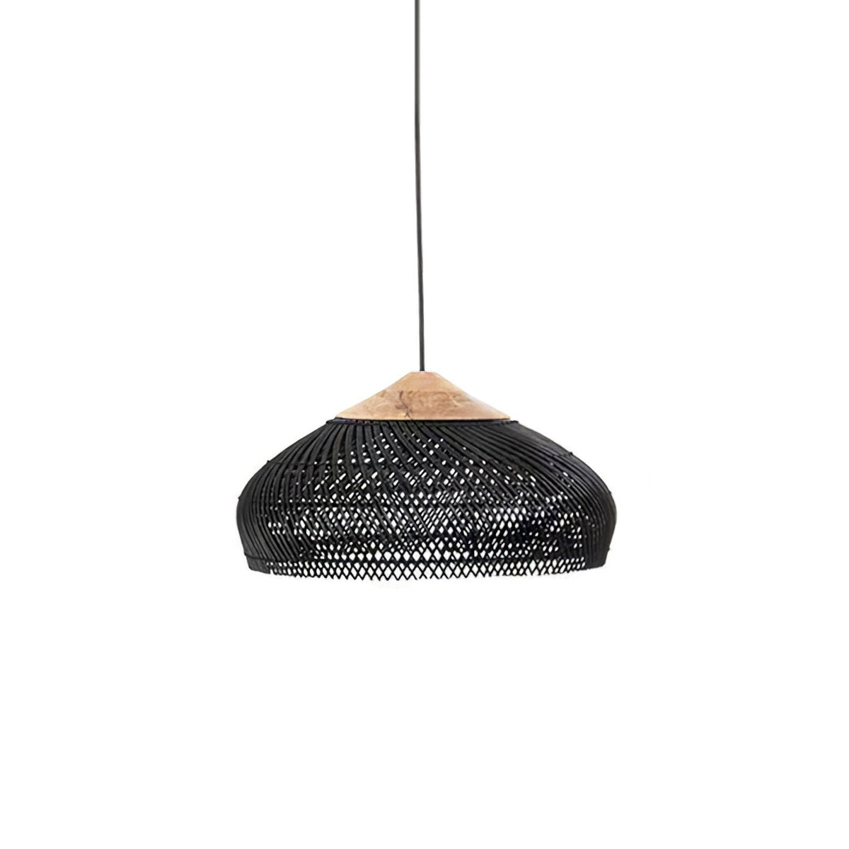 Pendant Light Handcrafted Rattan Adjustable Height